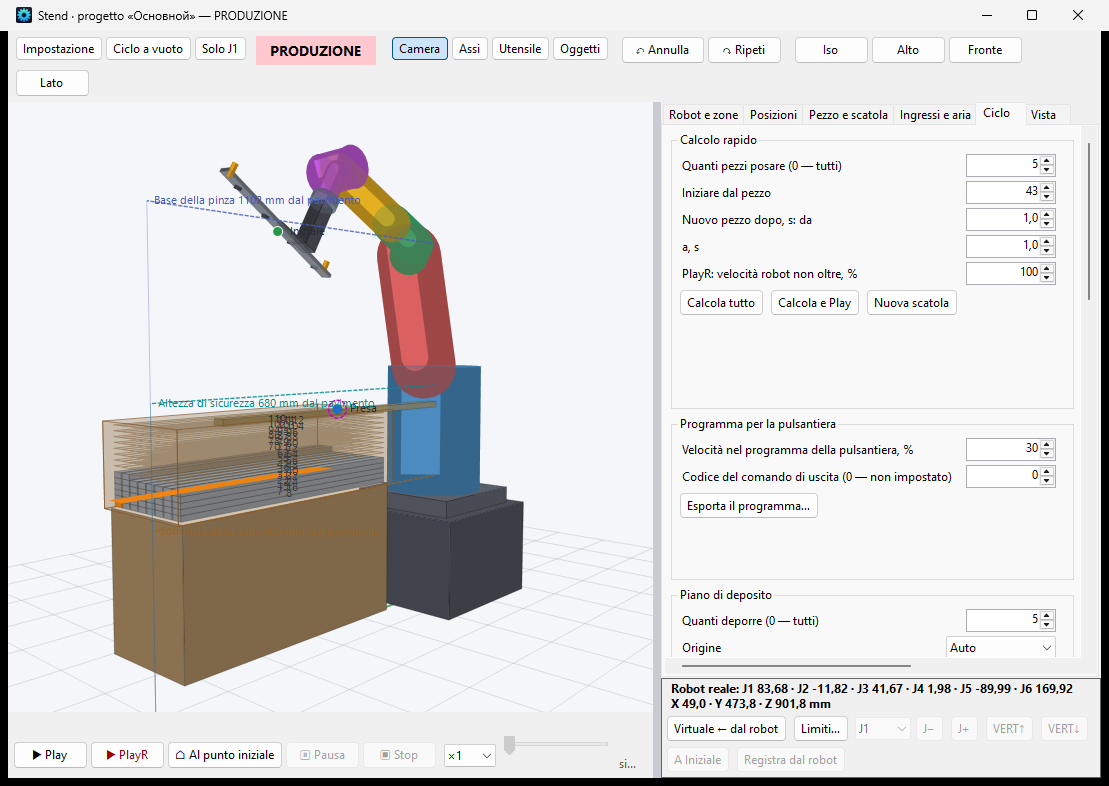 Robot1 — modulo Stend